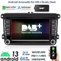 7" DAB+ Für VW Touran GOLF 5 6 Polo Carplay Android 13 Autoradio GPS Navi 2+64G