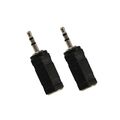 2 Audio Adapter Stereostecker, 3,5mm auf 2,5mm Anschluss für Kopfhörer