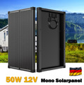 Monokristallin Solarpanel Solarmodul Solarzelle 50W 12V Wohnmobil Garten Camper