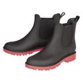 Esmara Damen Regenstiefelette Gummi Stiefel Halbstiefel Stiefeletten Schwarz NEU