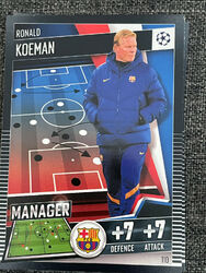Topps Match Attax 101 2020/21 2021  Manager 110 Ronald Koeman Barcelona