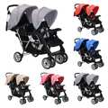 Geschwisterwagen Zwillingswagen Kinderwagen Baby Buggy mehrere Auswahl vidaXL