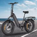 MYATU E Bike 20" 4,0 Fat Tire Elektrofahrrad E-Fahrrad klapprad 250W 7 Gängen