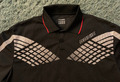 Tischtennis Donic Gr. XXL Shirt Polo-Shirt schwarz mit weißem Muster & etwas rot