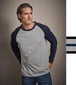 Herren Baseball Longsleeve T-Shirt Tee Jays S - 3XL langfaserige Baumwolle 5072