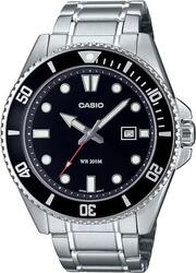 Casio MDV-107D-1A1VEF Collection Herrenuhr Taucheruhr Armbanduhr 44mm Silber