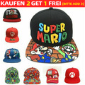 Neu Super Mario Bros Cosplay Snapba Baseball Cap Hat Mütze Kappe BaseCap Hut