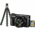 Canon PowerShot G7x Mark II 20.1MP Digitalkamera & Vlogging Kit mit Stativ NEU