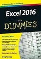 Excel 2016 für Dummies von Harvey, Greg | Buch | Zustand gut