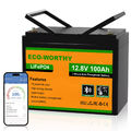 12,8V 100Ah Bluetooth LiFePO4 Akku Lithium Batterie Solarbatterie Solaranlage