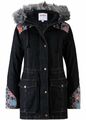 FRAUEN PARKA im JEANS-STYLE JACKE mit KAPUZE NEU Gr. 36 40 42 44 46 48 52 JACKEN