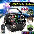 Seifenblasenmaschine Bubble Machine Automatischer Seifenblasen LED Party Disco