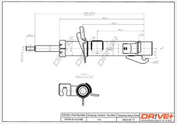 1x Stoßdämpfer Dr!ve+ DP1610.10.0162 für FORD FIESTA 5 Van 16V TDCi ST150 MAZDA