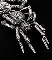 Spider Spinne Anhänger Edelstahl Halskette Tarantel Amulett Biker Schmuck K186A