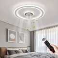 54W Deckenventilator mit Beleuchtung Fernbedienung LED Deckenlampe Schlafzimmer