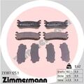 1x ORIGINAL® Zimmermann Bremsbelagsatz, Scheibenbremse Hinten für Mazda: 323 C