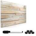 Magnettafel Memoboard 60x40cm Notiztafel Stone Wall Design abwaschbar