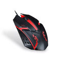 Computer Maus PC kabelgebunden USB Gaming Gamer LED RGB 1200 DPI schwarz