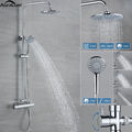 Duschsystem mit Thermostat Duscharmatur Regendusche Duschset Handbrause Dusche