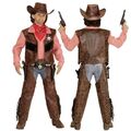 Cowboy Kinder Jungen Western Kostüm Buffalo Bill - Weste mit Hemd + Chaps +Hut