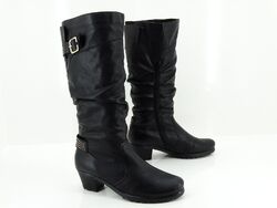 Rieker Schuhe Gefüttert Winter Damen Stiefel Stiefeletten Boots Chelsea Gr 41