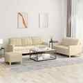 Sofagarnitur Kissen Sessel Sofa Couch Designsofa Wohnzimmer 3-tlg. Stoff vidaXL
