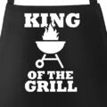 Grill-Schürze für Männer mit Motiv King of the Grill Moonworks®