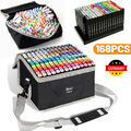 168Farbe Acrylstifte Marker Set Permanent Wasserfest Pen Für DIY Graffiti Steine