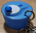 Tupperware Tupper Schlüsselanhänger Salatschleuder vintage blau Sammlerstück