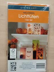 Lichttüten Halloween Leuchtertüten 12Stück Deko