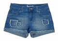 Bench Shorts Jeans Hose Hotpants Mädchen Blau Kurz Stretch Taschen Gr. 152 - 182