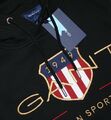 Gant Archive Shield Black Kapuzen Pullover / Hoodie Gr. XL / 2XL / 3XL