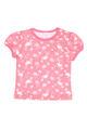 smile T-Shirt Cotton Animal Print 74 light pink Flamingo und Palmen