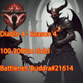 Diablo 4 Gold ✨ 100Mio-2000Mio🩸 SEASON 4 🩸 CHEAPEST ON EBAY✨10-20 min Delivery