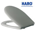 HARO WC SITZ manhattan grau Edelstahlscharnier massiv Made in Germany Hamberger