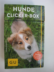 Hunde Clicker-Box Clicker + Begleitbuch + 36 Trainingskarten GU Sabine Winkler