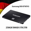 Samsung 870 EVO SATA III 2,5 Zoll SSD 250GB 500GB 1TB 2TB Solid State Drive Lot