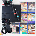 Sony PS2 Playstation 2 Konsole Controller Singstar Mikrofron + 1 Gratis Spiele