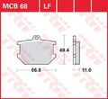 Bremsbelag für Yamaha XS 400 2A2 Bj. 1981 TRW Lucas MCB68