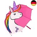 VON LILIENFELD Regenschirm Kinderschirm Einhorn Regenbogen Mähne pink rosa 