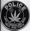 DROGEN DRUG TASK FORCE Lake Cumberland -KY- NARCO Polizei Abzeichen Police Patch