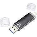 Hama FlashPen Laeta Twin USB-Zusatzspeicher Smartphone/Tablet Schwarz 64 GB USB