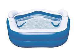 Bestway Family Pool Fun 213 x 206 x 69 cm 575 L Breite Seitenwände Kinder Garten