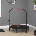 SPORTNOW 102cm Faltbares Fitness-Rebounder Fitness-Trampolin mit Haltegriff