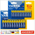 Varta Longlife Power AA +AAA 12er Pack Auswahl Micro Mignon LR6 LR3 Vorratspack