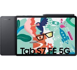 SAMSUNG Galaxy Tab S7 FE 5G   SM-T736BZKAEUB  EU 64GB, Tablet-PC (schwarz, 5G)