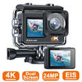 4K Action Kamera 24MP Dual Screen EIS  Sensor Unterwasser Wasserdicht