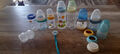 7 X baby trinkflaschen+Schnullerkette