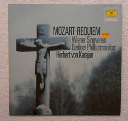 W. A. Mozart: Requiem KV 626  KARAJAN - Lipp-Rössl-Majdan-Dermota-Berry LP Vinyl