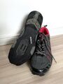 Shimano Cycling Schuhe 41 Spinning SH-WM34 Schwarzgrau Rot